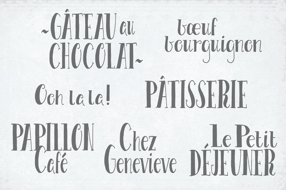 Le Petit Parisien Font font preview - 3
