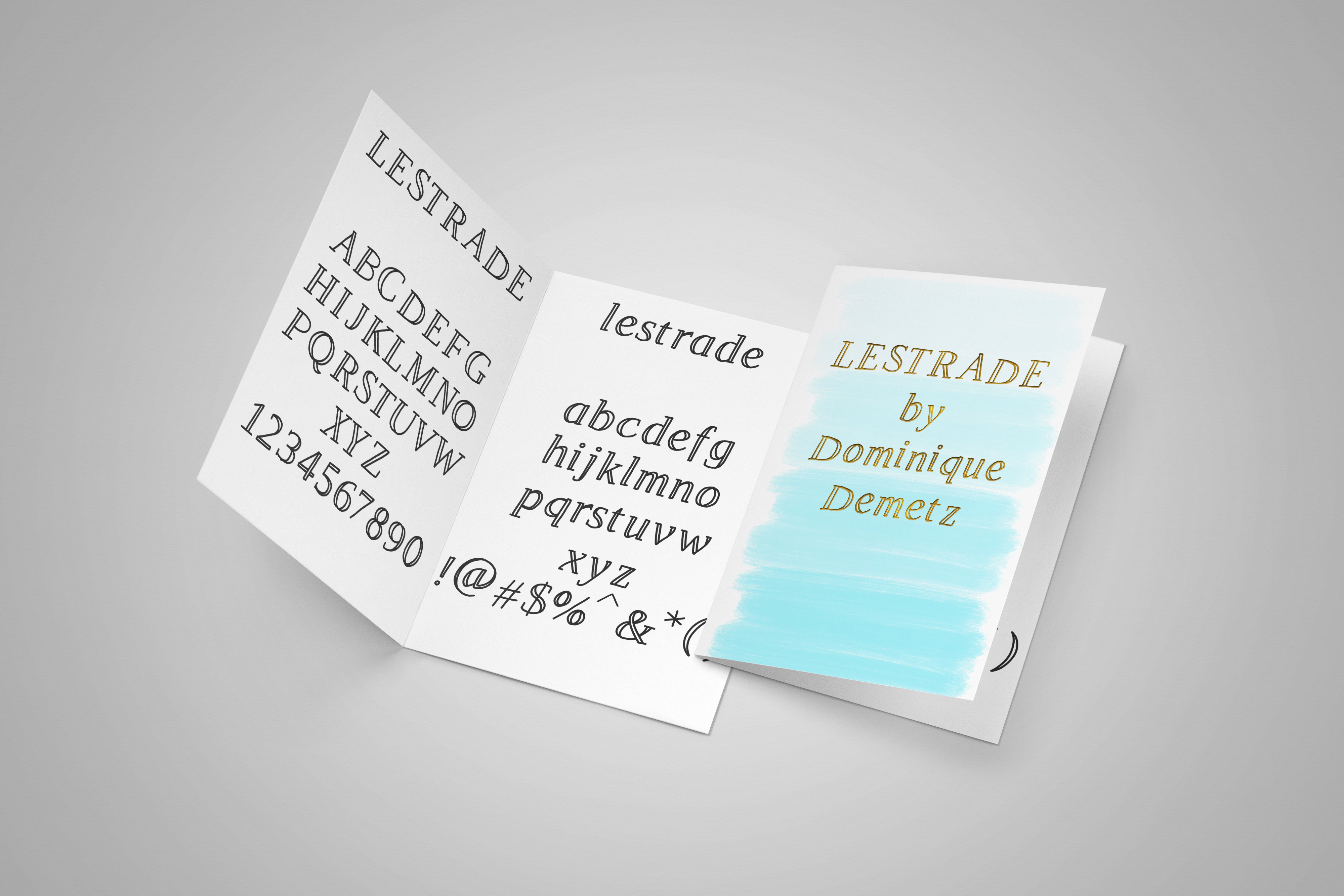 Lestrade Font PNG with transparent background - Preview 1