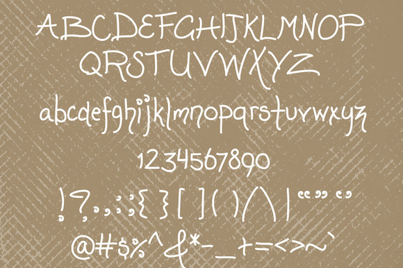 Made from Scratch Font PNG with transparent background - Preview 1