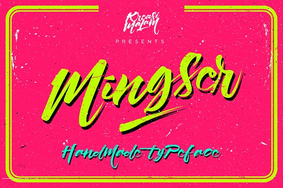 Mingser Font PNG with transparent background - Preview 1
