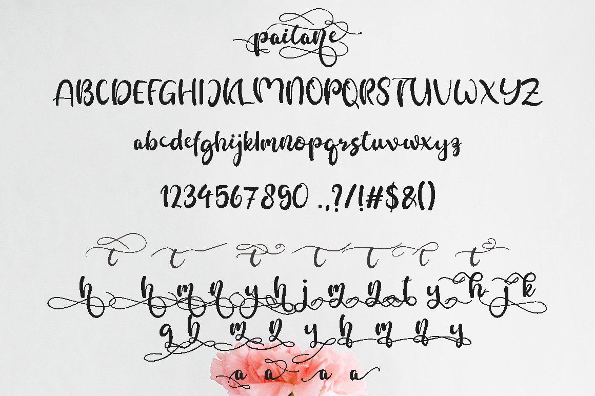 Paitane Font PNG with transparent background - Preview 5