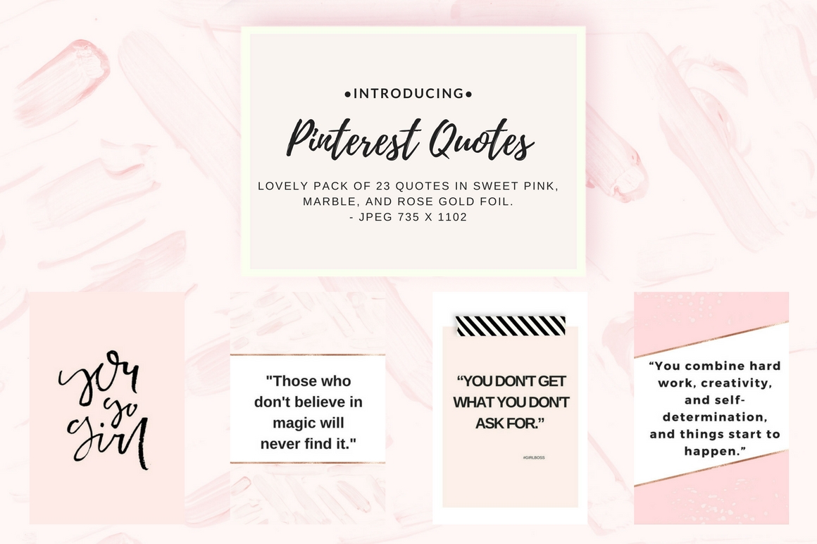 Printerst Quotes Pinterest Quotes Pack Graphic by Brand And Palms · Creative Fabrica