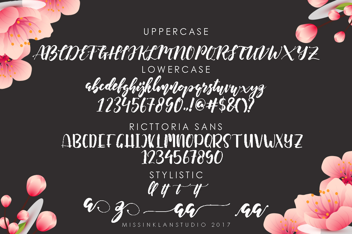 Ricttoria Font PNG with transparent background - Preview 4