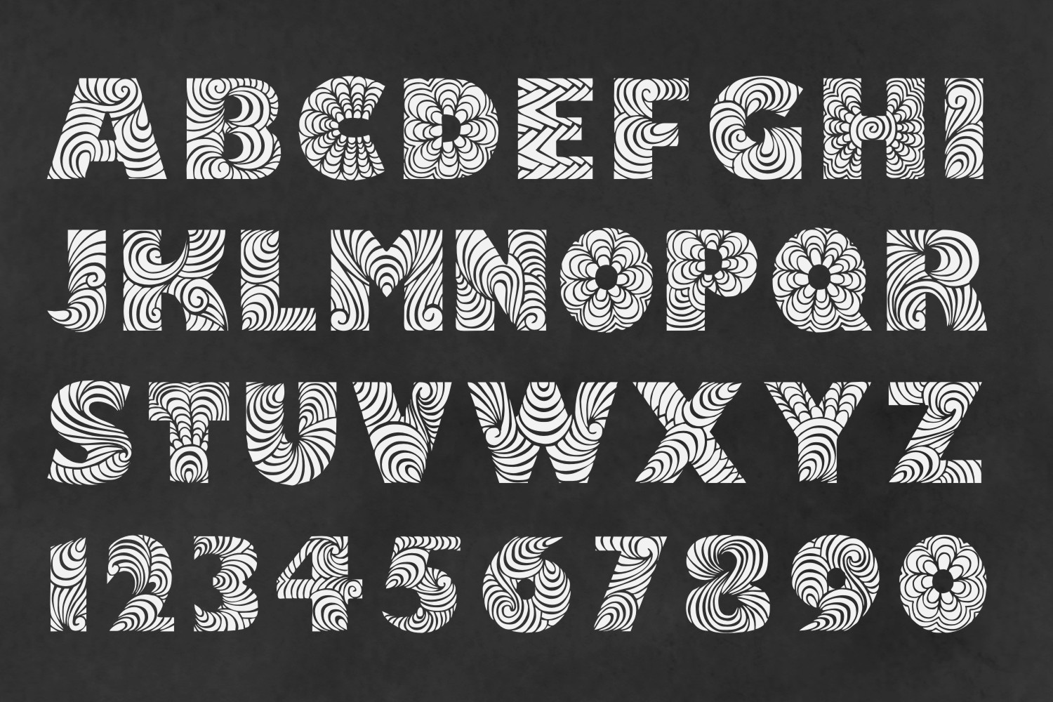 Simpla Font PNG with transparent background - Preview 1