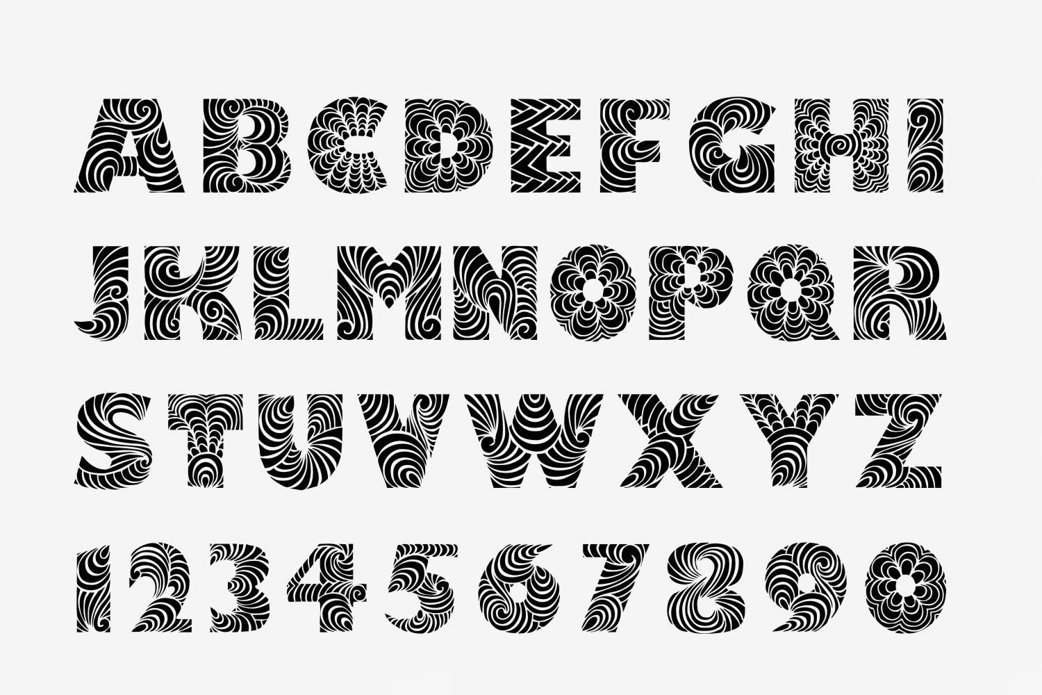 Simpla Font PNG with transparent background - Preview 2