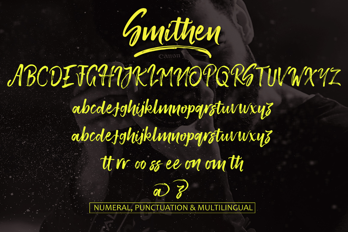 Smithen Font PNG with transparent background - Preview 6