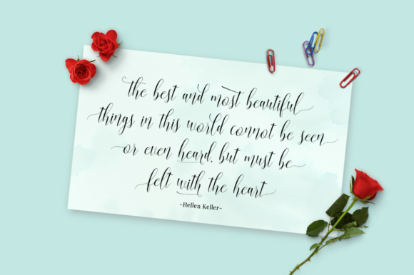 Blussafir Script Font - Preview 3