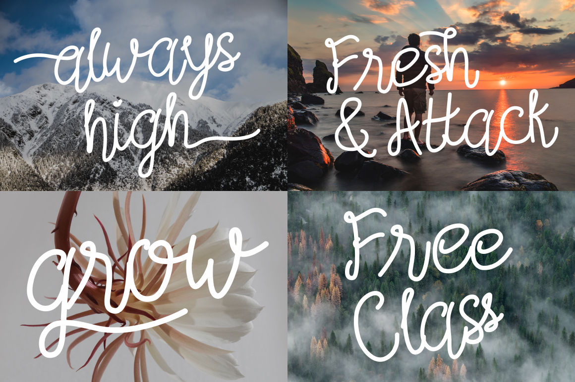 Afifah Script Font - Preview 1