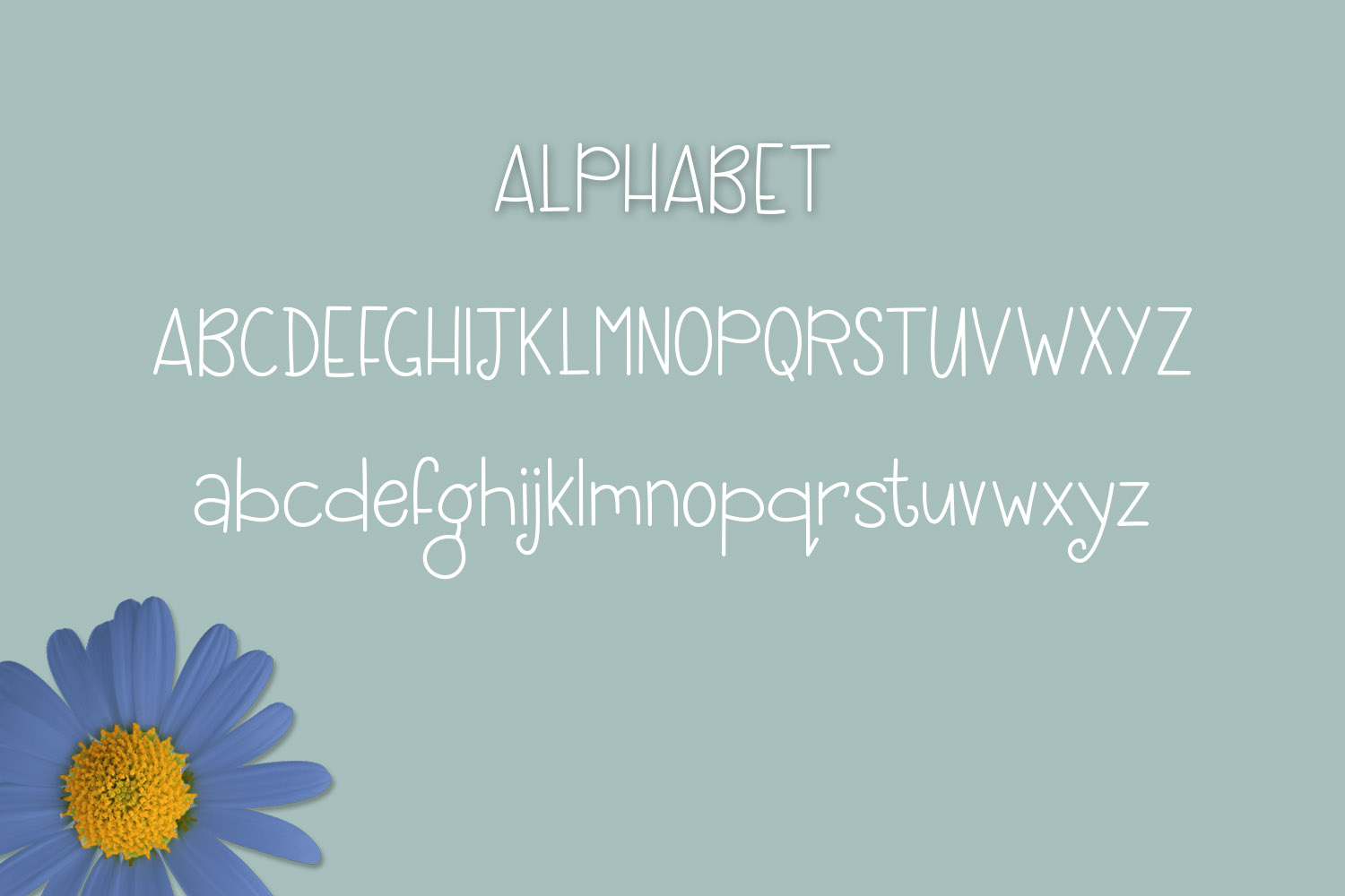 Blue Daisy Font - Preview 1
