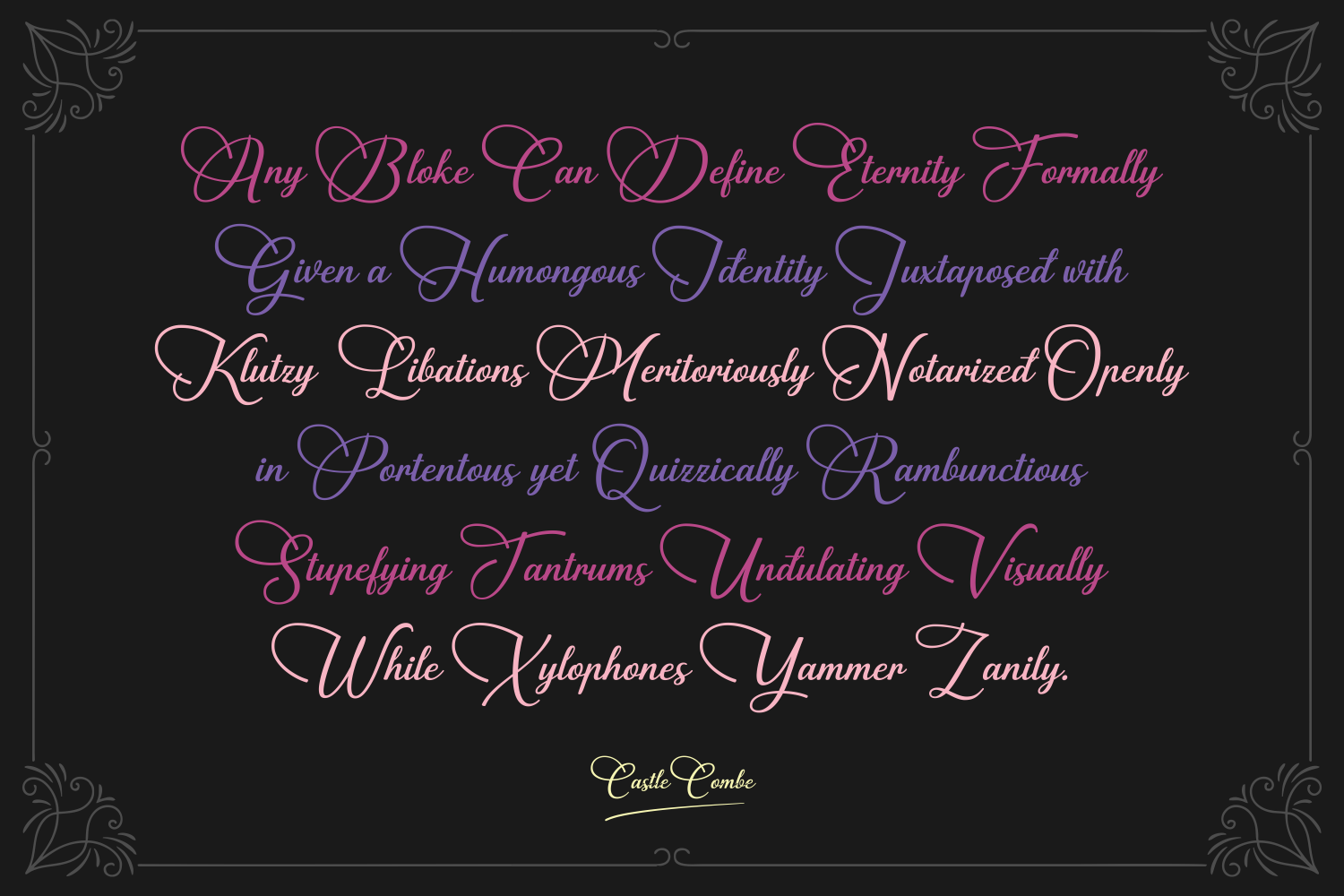 Castle Combe Font - Preview 1