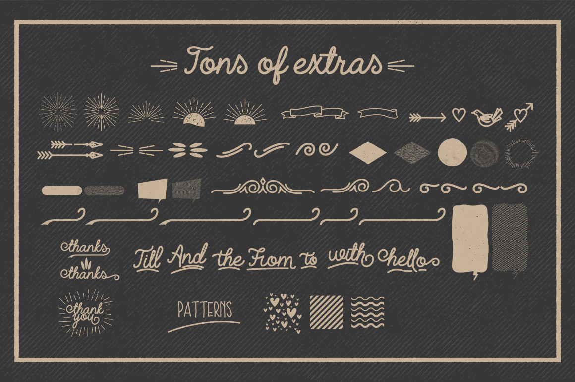 Coffee Font + Extras Font - Preview 2