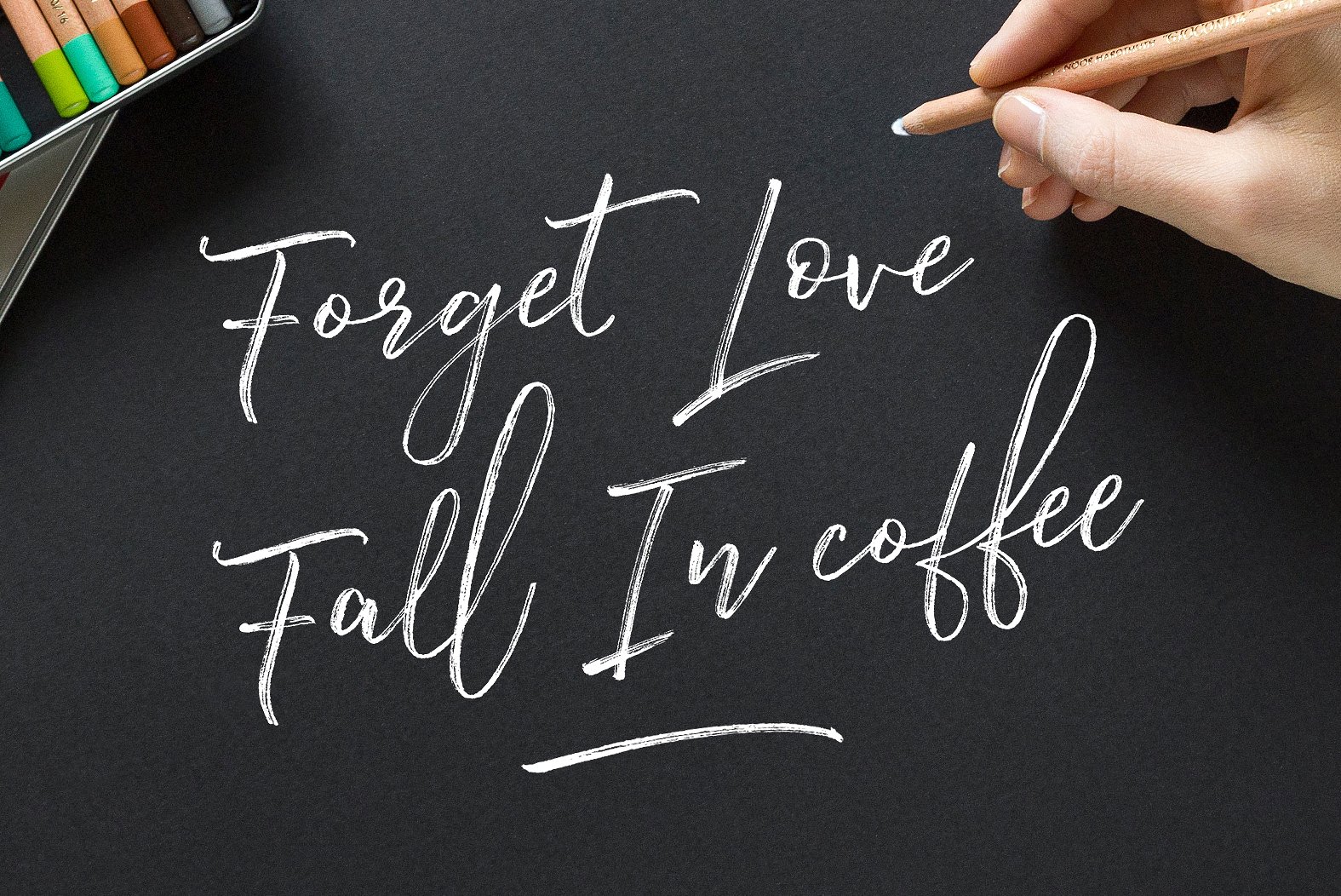 Experiment Brush Font - Preview 1