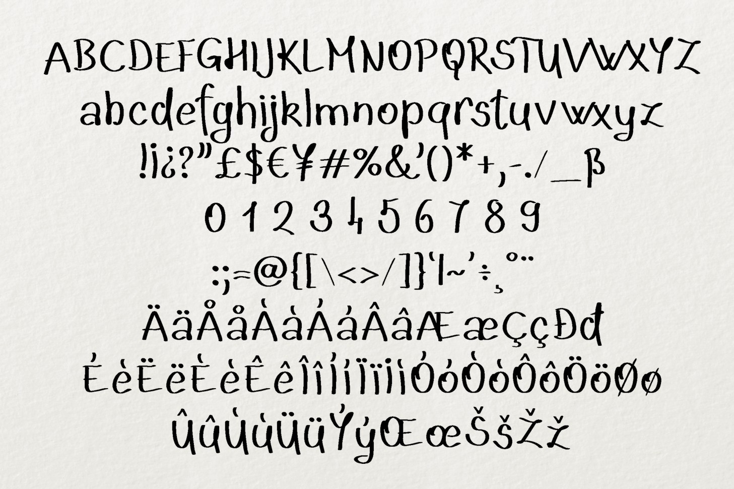 Geryta Font PNG with transparent background - Preview 3