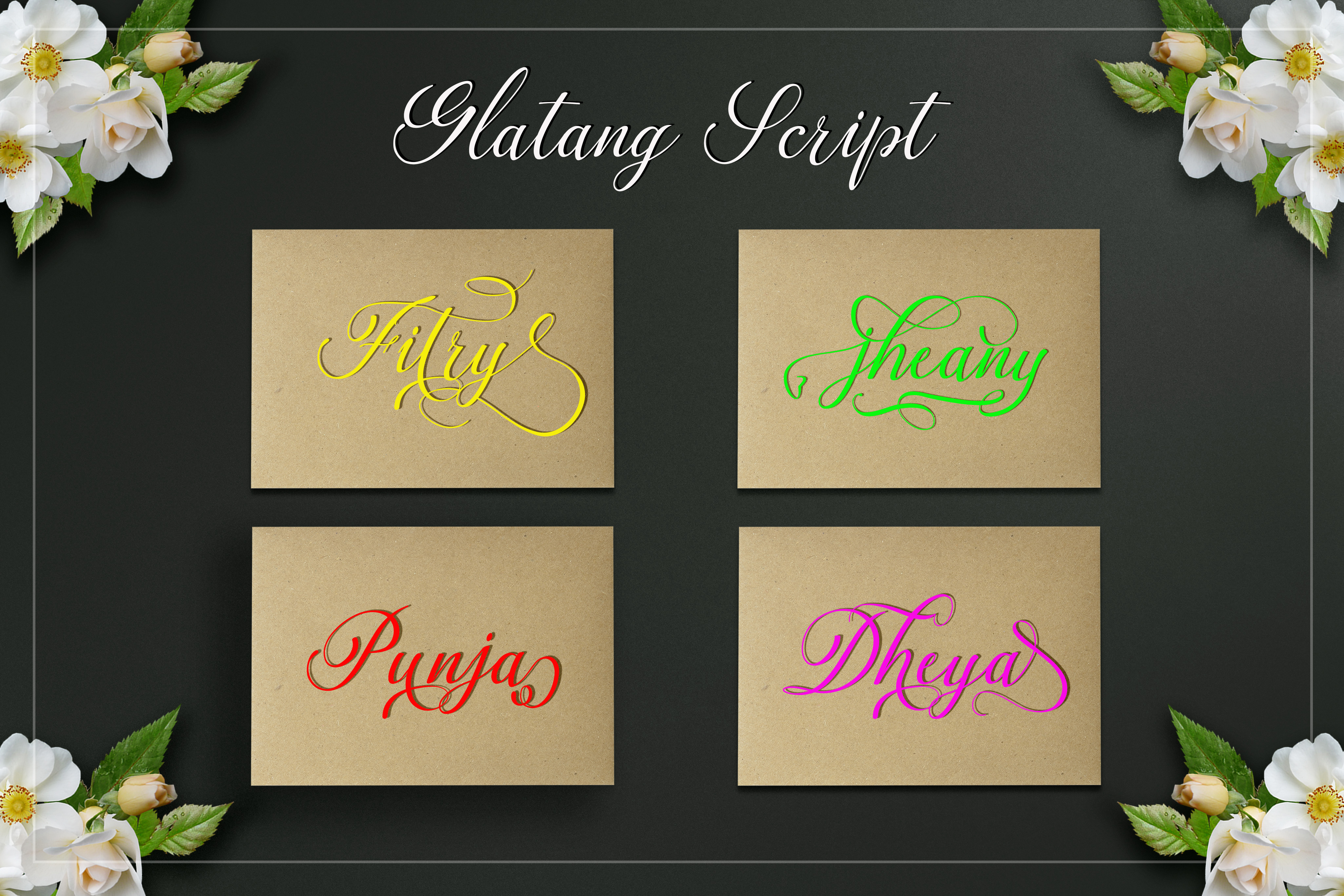 Glatang Script Font - Preview 3