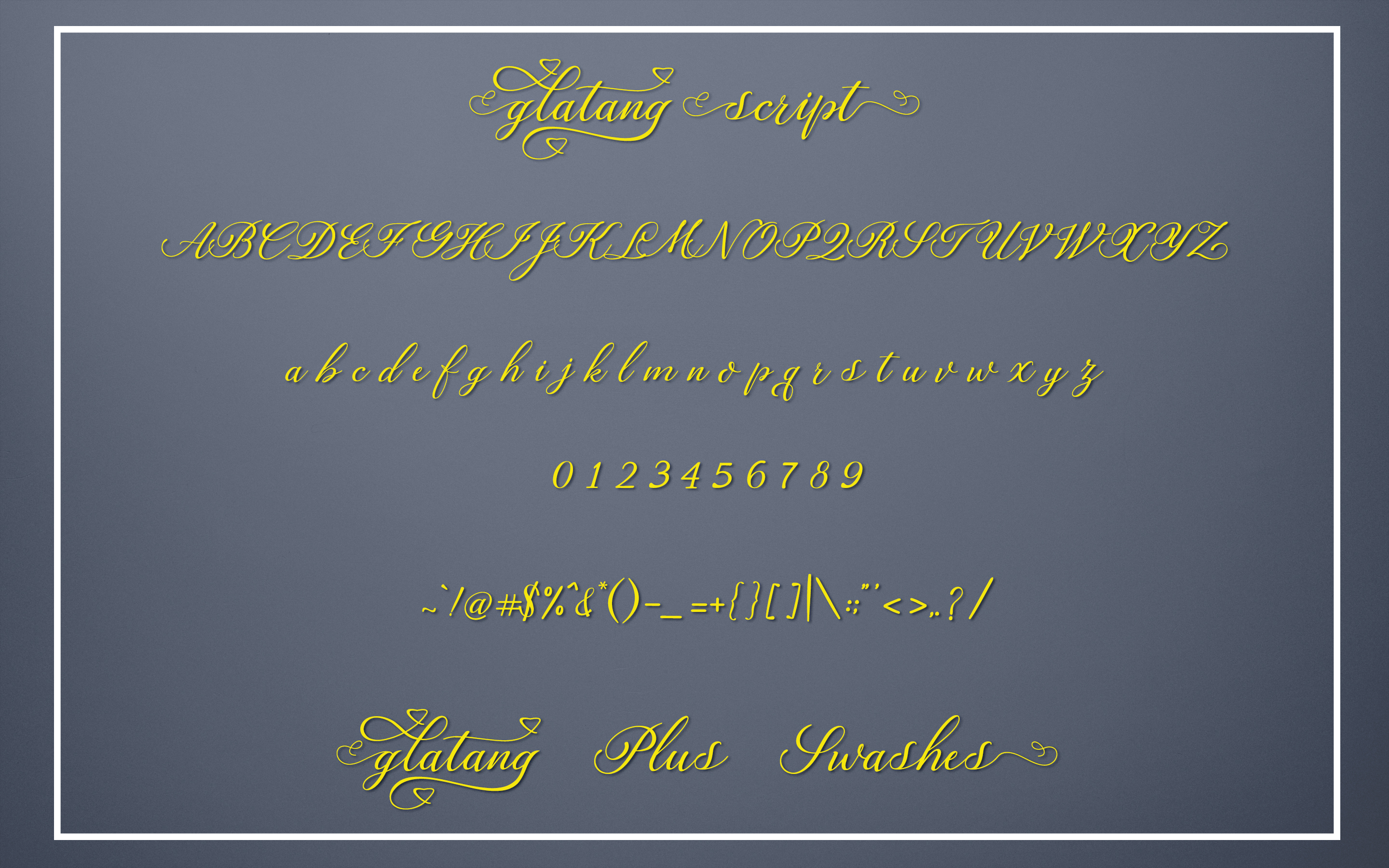 Glatang Script Font - Preview 5