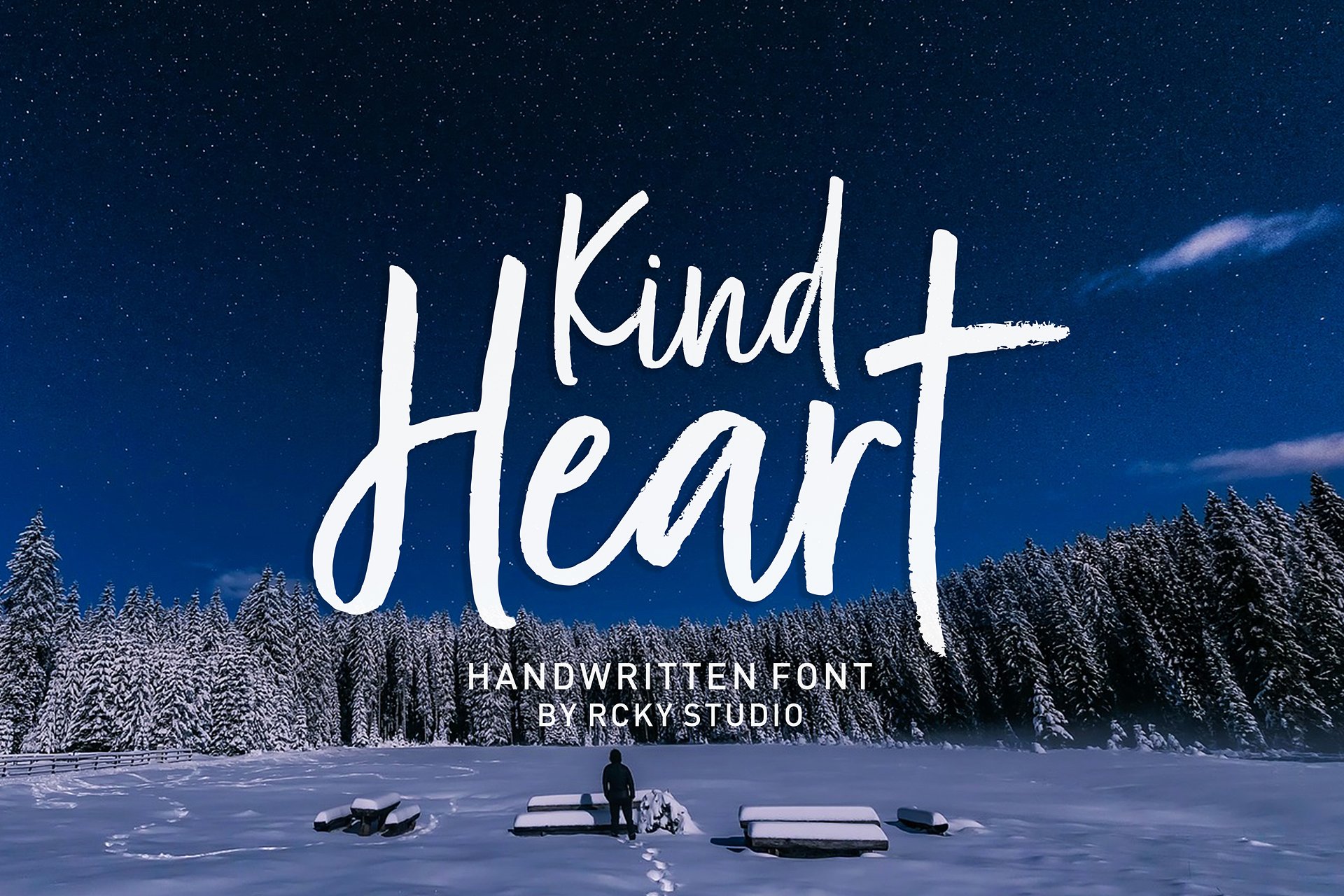 Kind Heart Font Duo Font PNG with transparent background - Preview 1