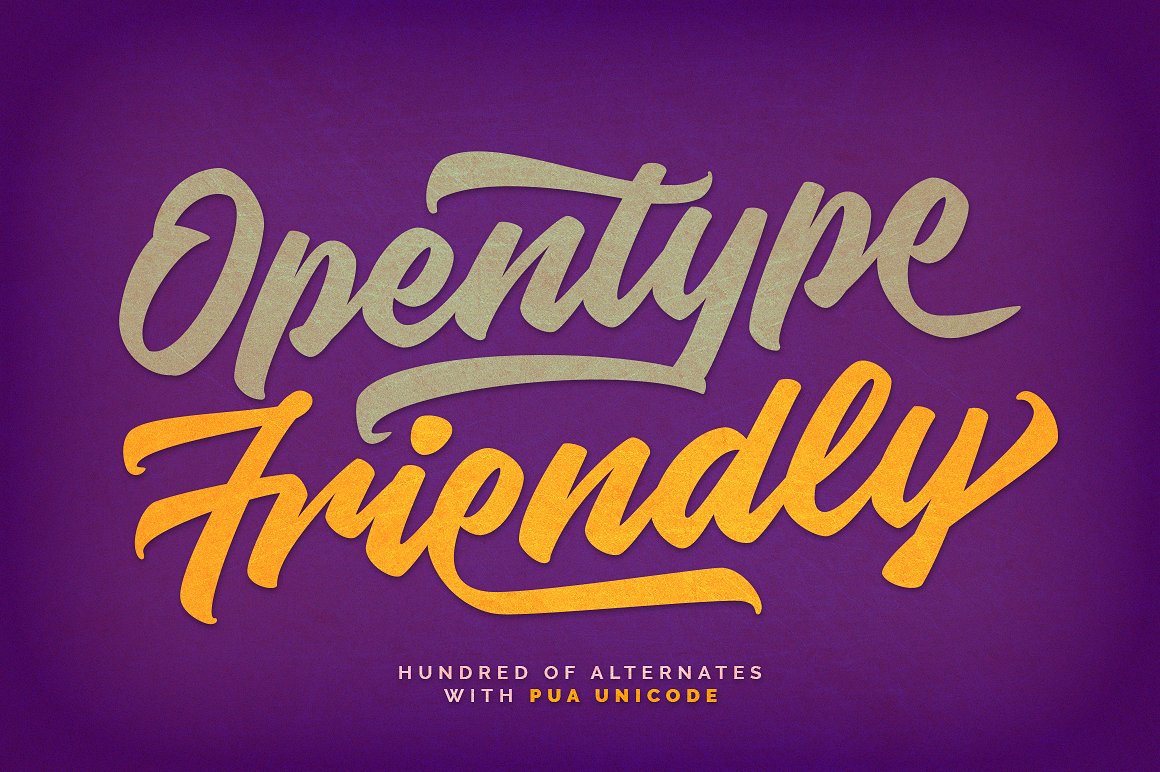 Knight Brush Font PNG with transparent background - Preview 3