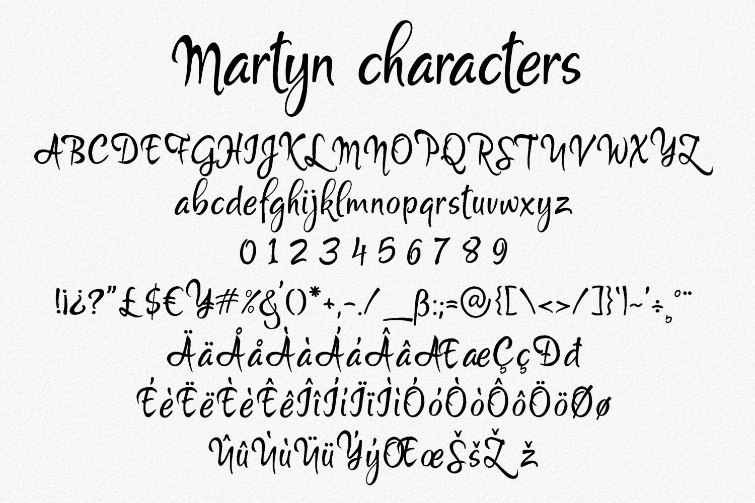 Martyn Font PNG with transparent background - Preview 1