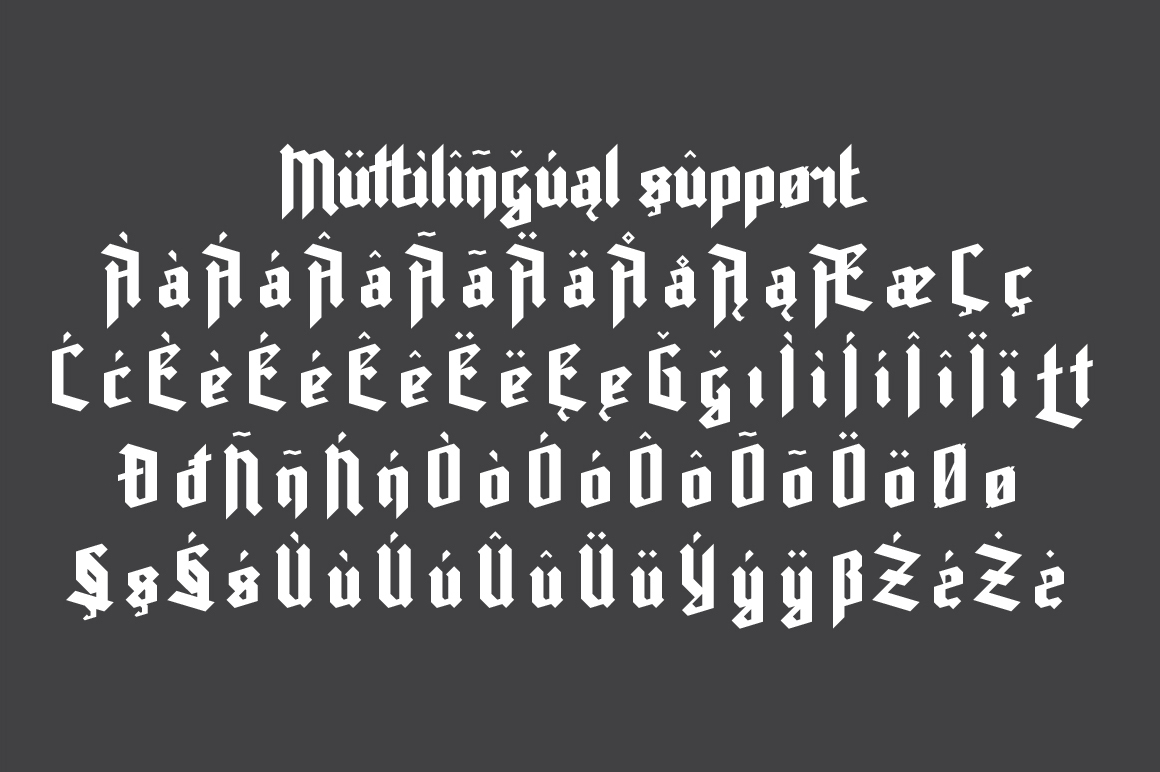 Rot Shield Font PNG with transparent background - Preview 2