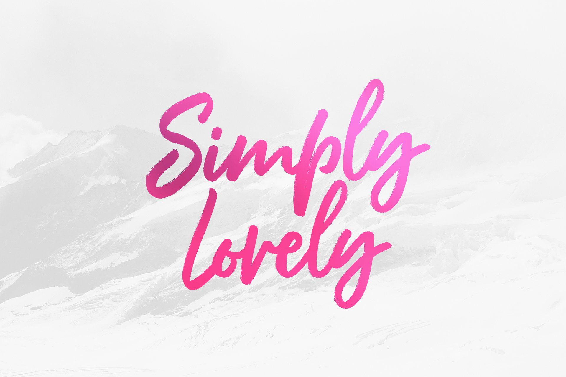 Rouged Font PNG with transparent background - Preview 1