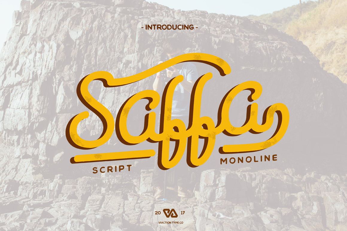 Text Daffa Saffa Font by Viaction Type.Co ยท Creative Fabrica