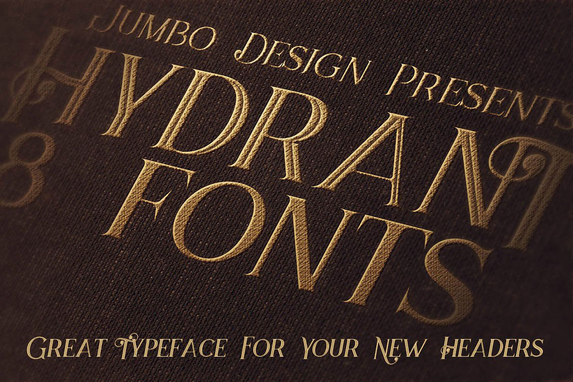 Hydrant Font PNG with transparent background - Preview 3