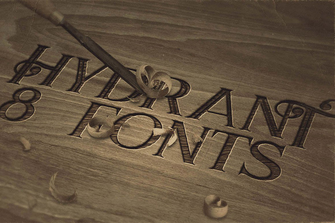 Hydrant Font PNG with transparent background - Preview 4