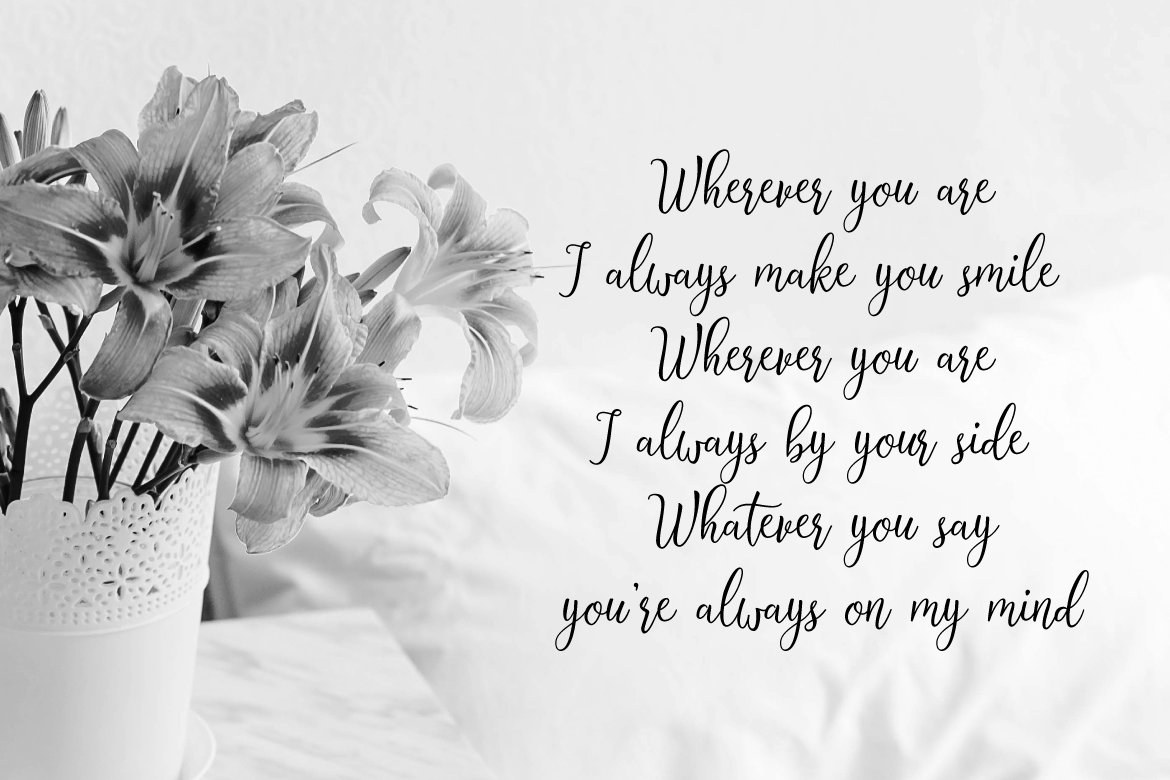 Selesia Heart Font PNG with transparent background - Preview 3
