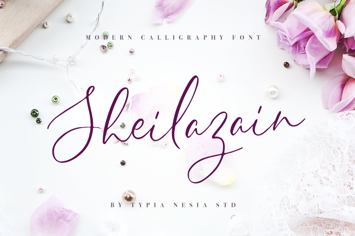 Sheilazain Script & Handwritten Font By Typia Nesia