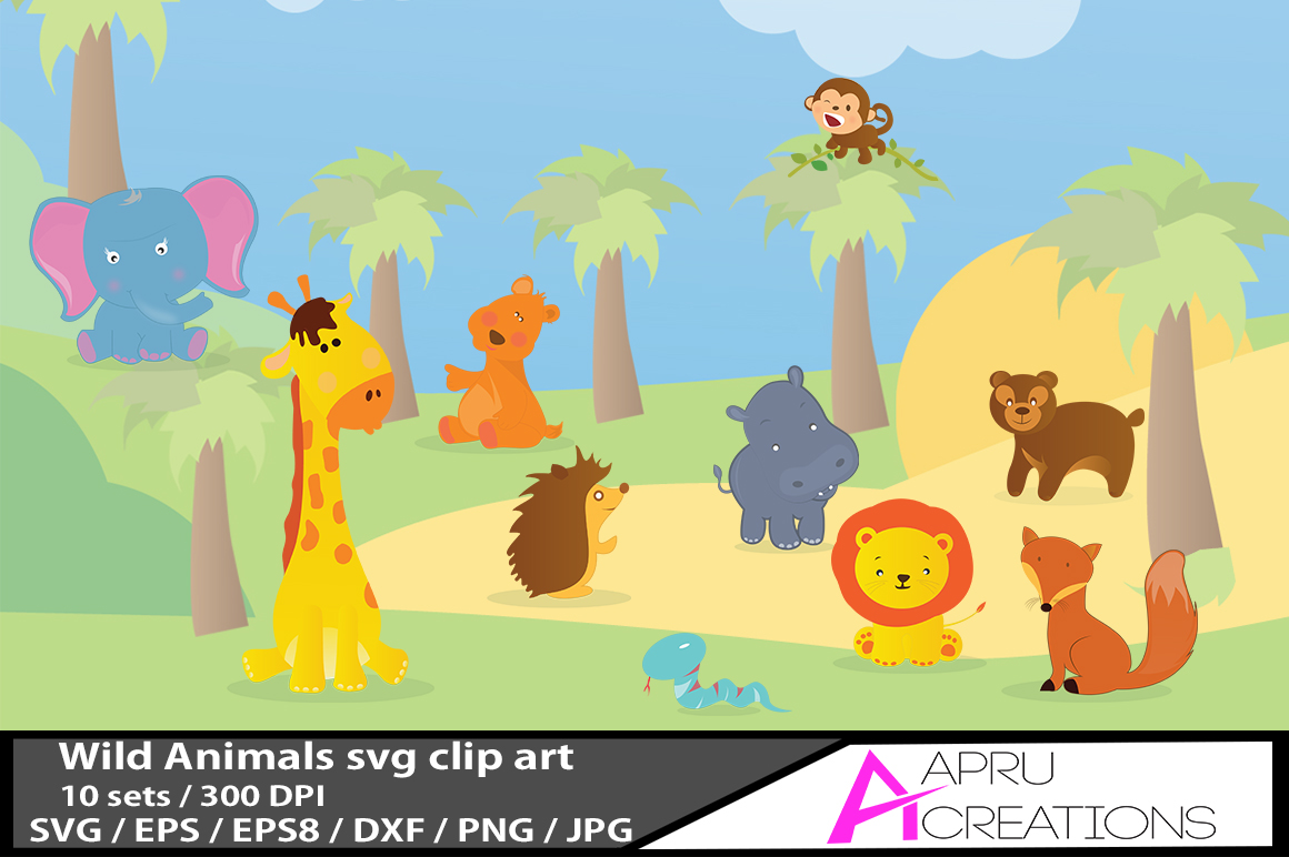 10 Wild Vector Animals Graphic by aparnastjp · Creative Fabrica