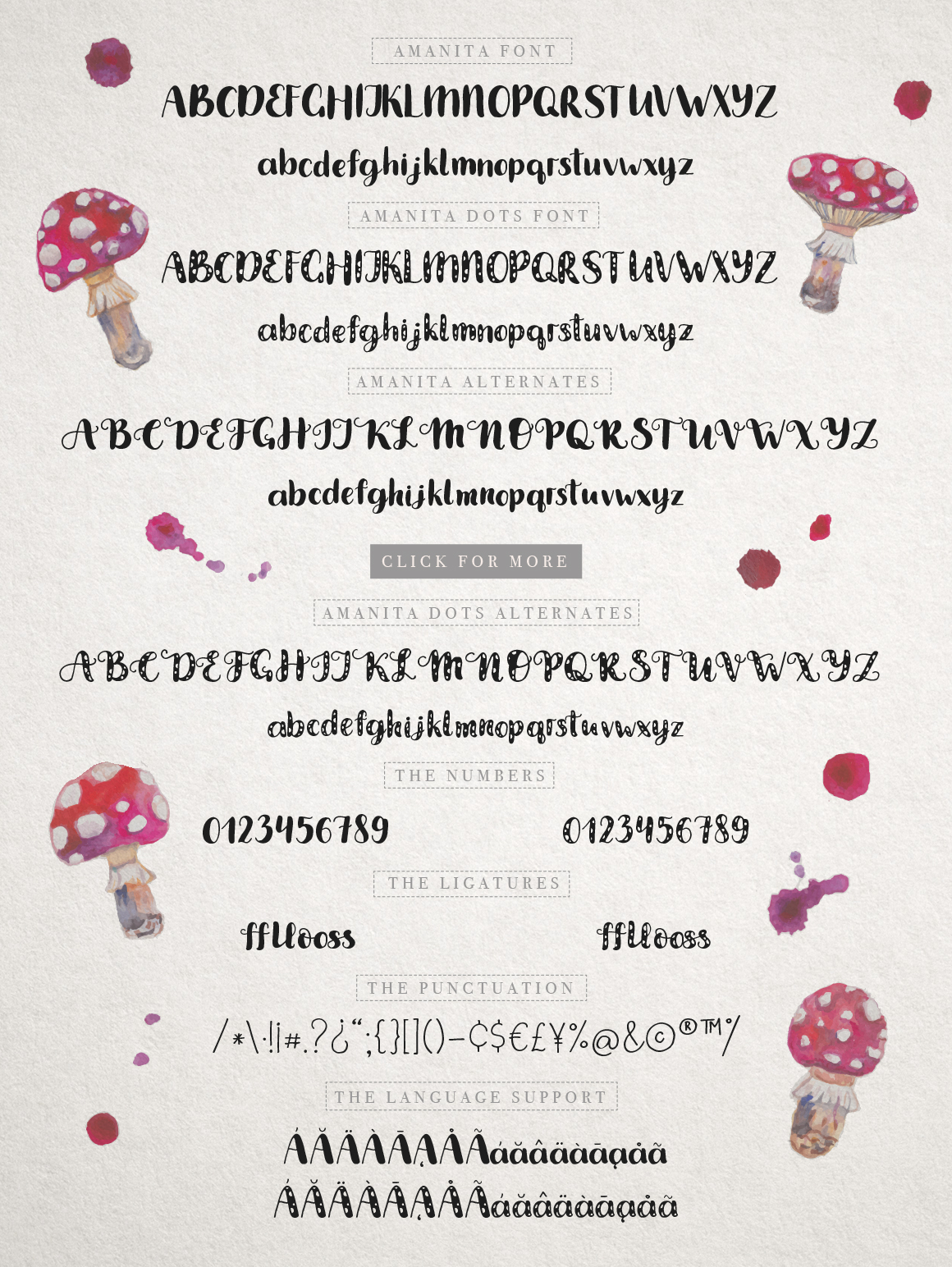Amanita Font - Preview 3