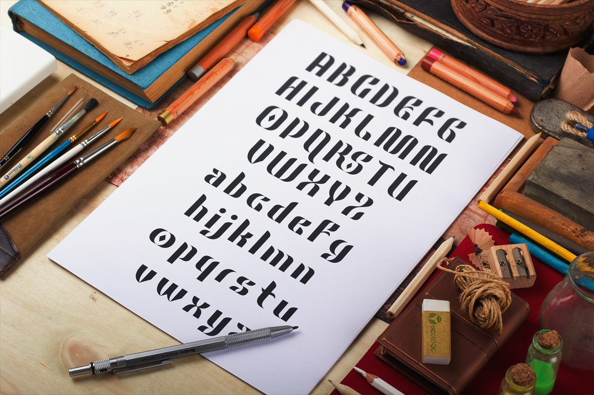 Bedempank Font PNG with transparent background - Preview 1