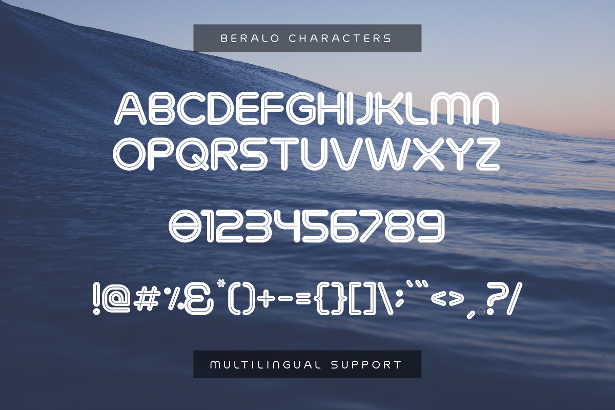 Beralo Inline Font - Preview 5