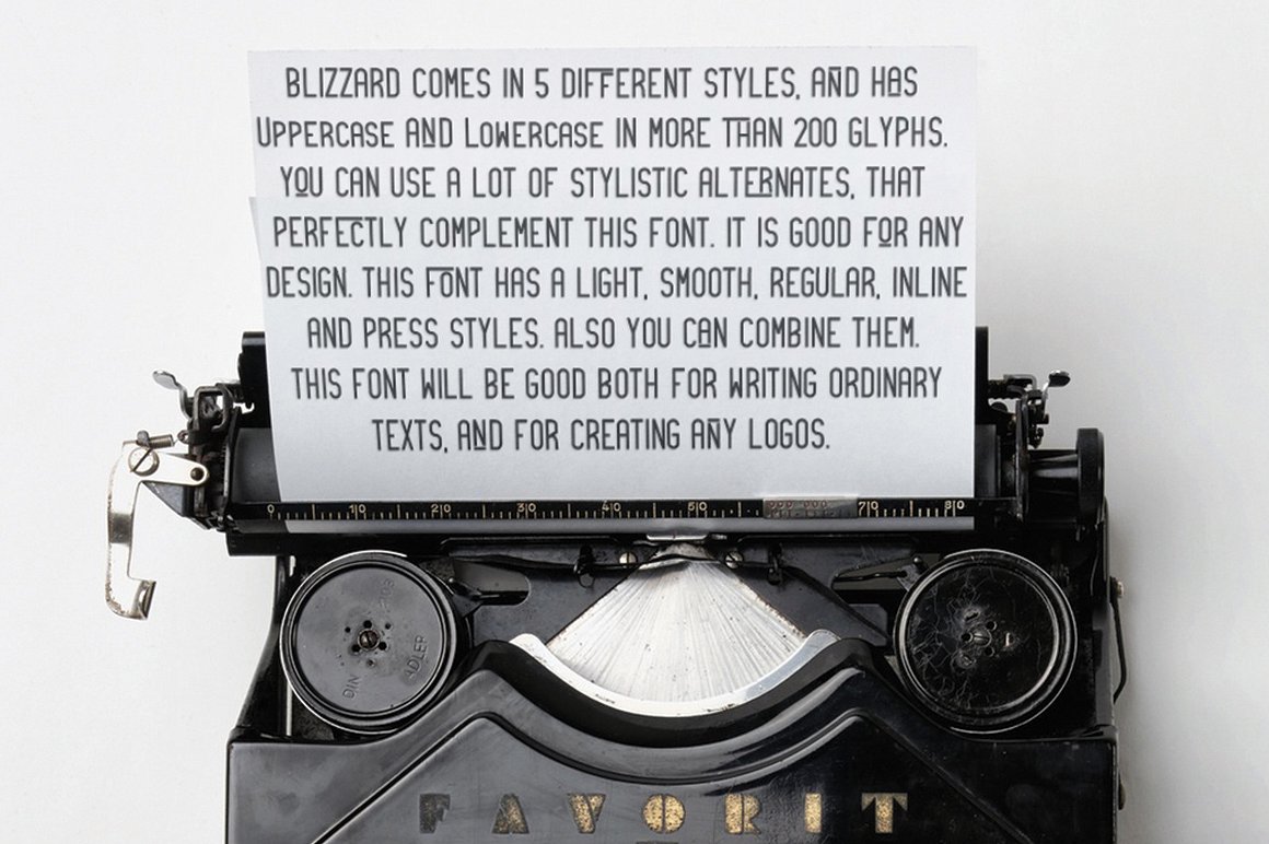 Blizzard Font - Preview 4