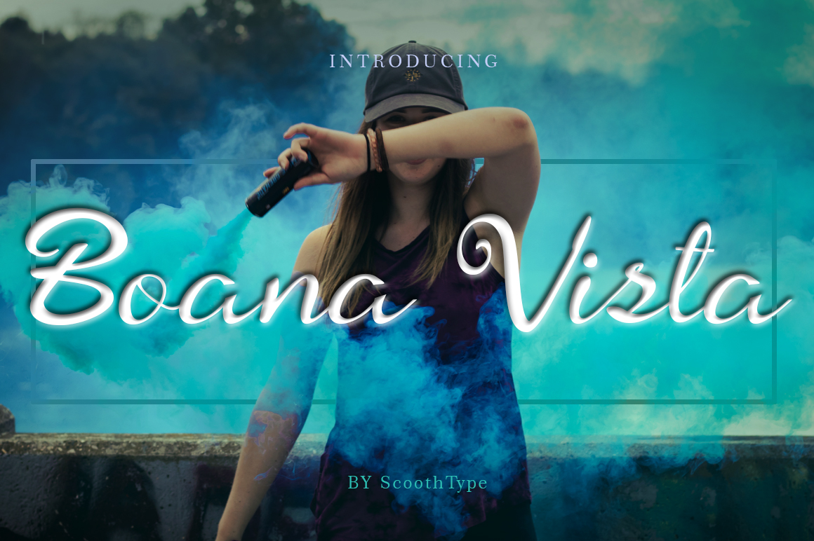 Viata Script Font Boana Vista Font by scoothtype · Creative Fabrica