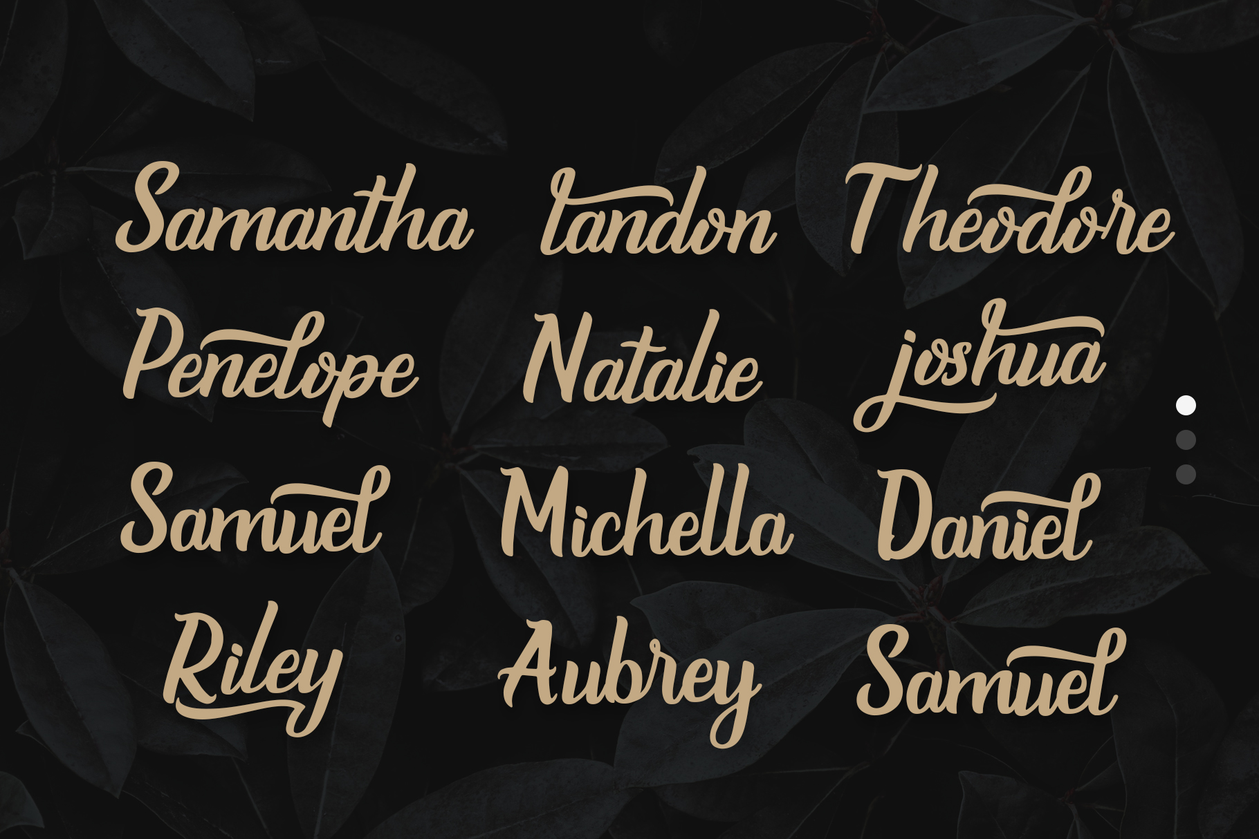 Burgundy Font - Preview 4