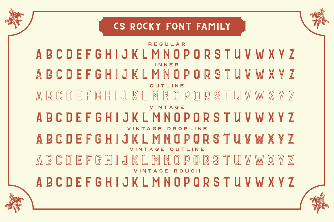 CS Rocky Font - Preview 2