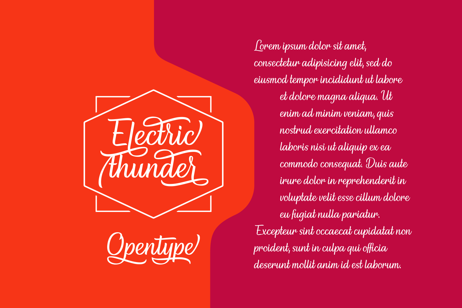 Electric Thunder Font - Preview 3