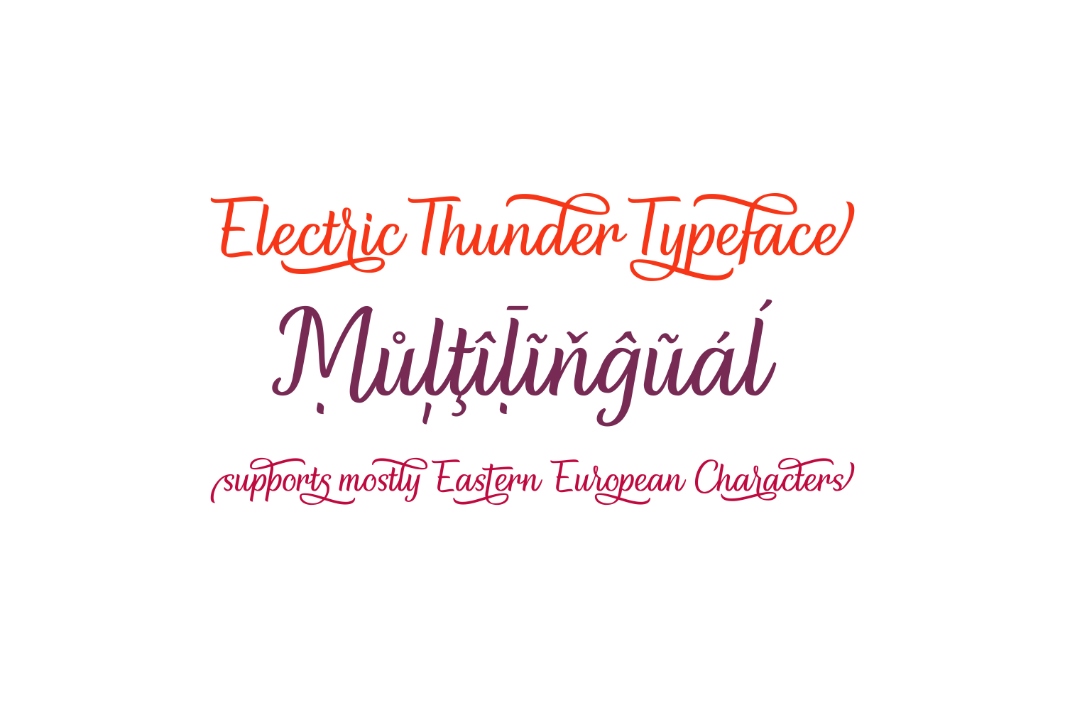 Electric Thunder Font - Preview 4