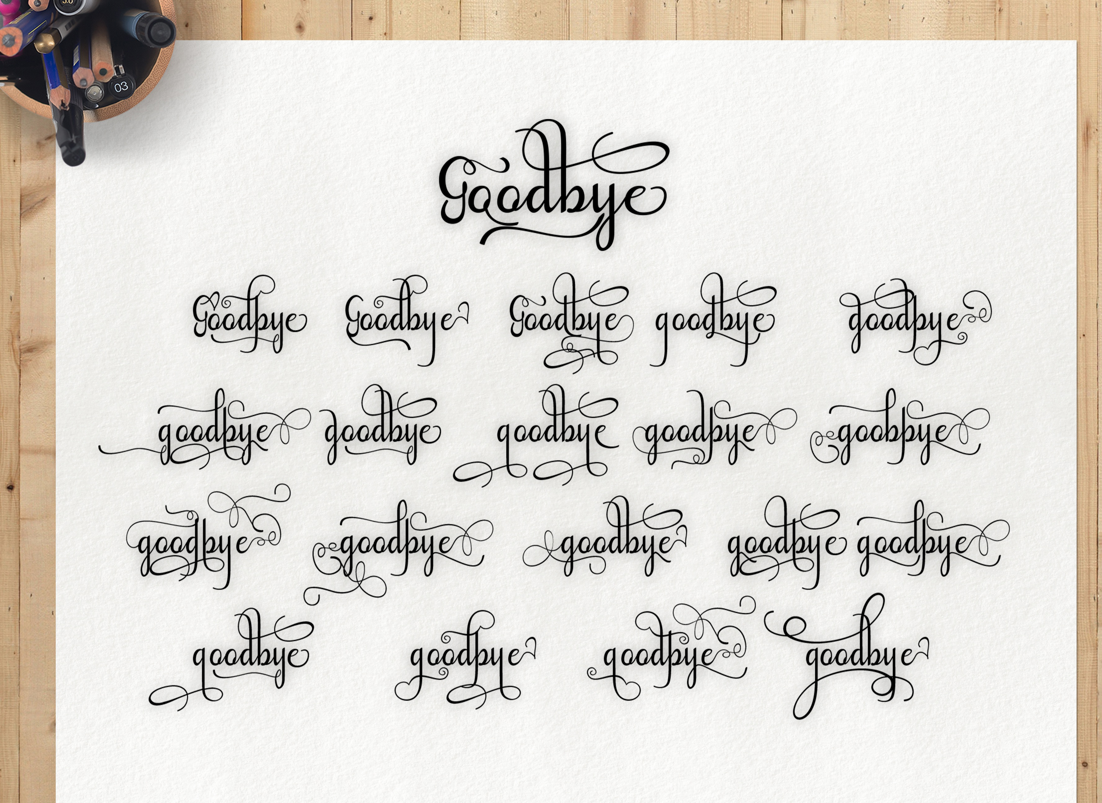 Goodbye Font - Preview 2