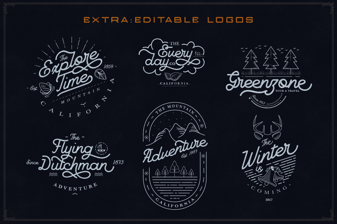 Goodline - Monoline Font font preview - 6