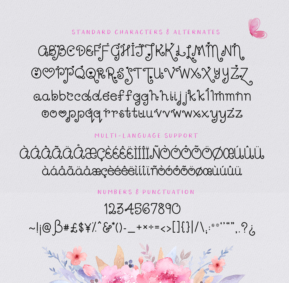 Hey Love Font PNG with transparent background - Preview 5