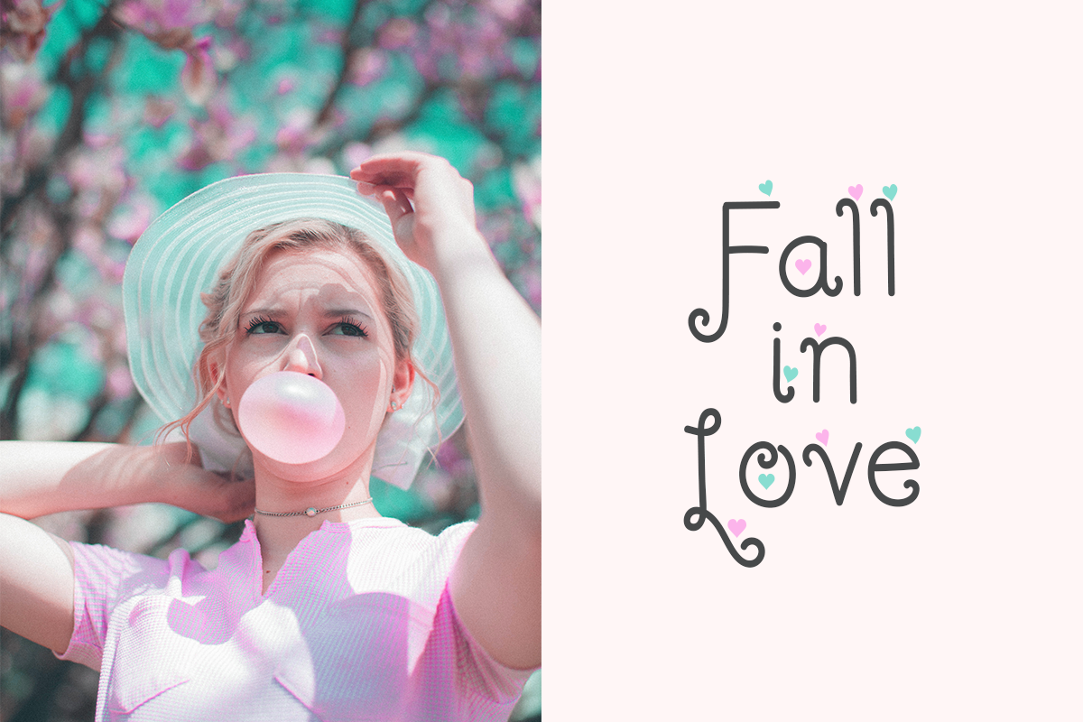 Hey Love Font PNG with transparent background - Preview 1