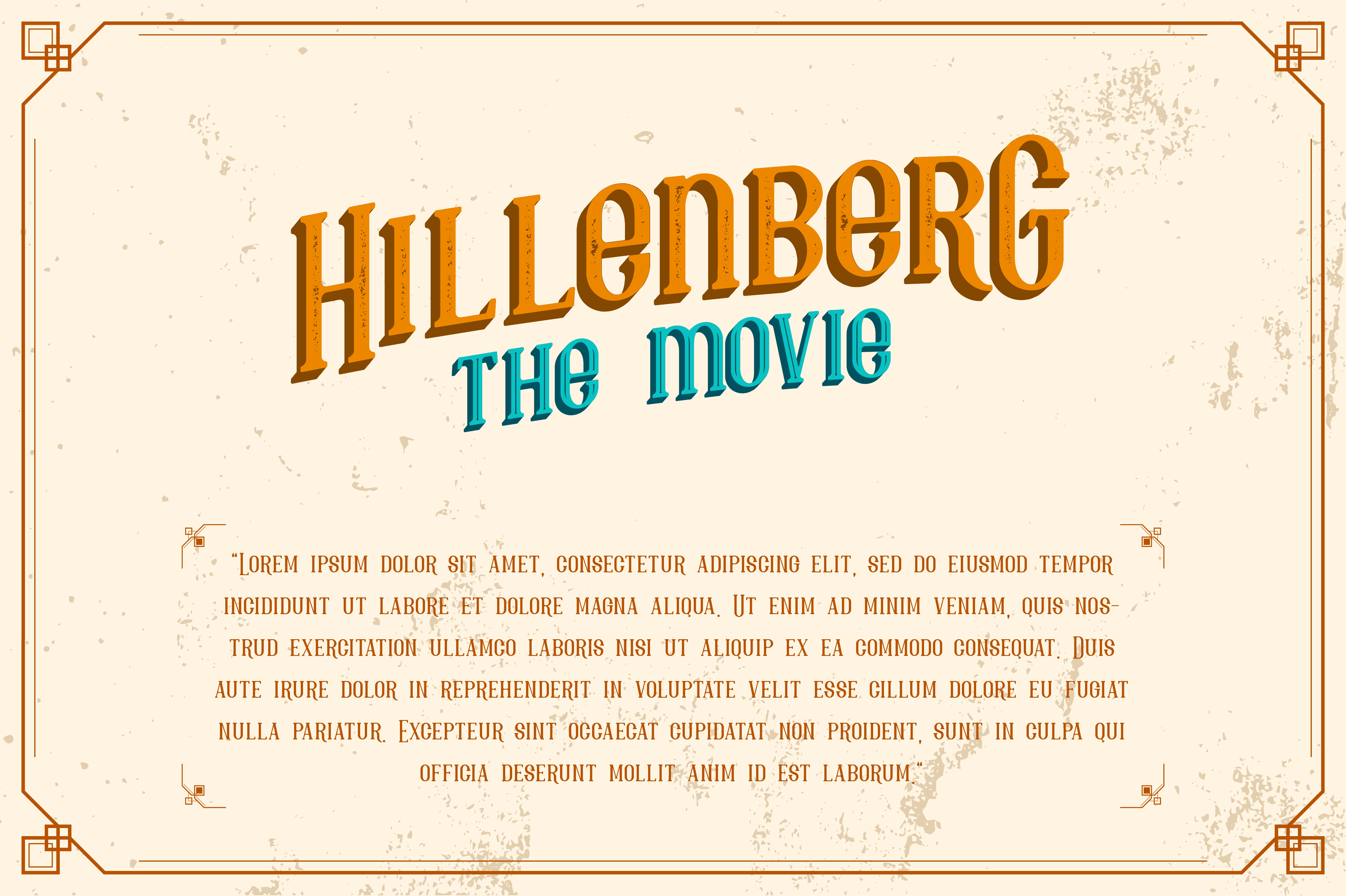 Hillenberg Font - Preview 5