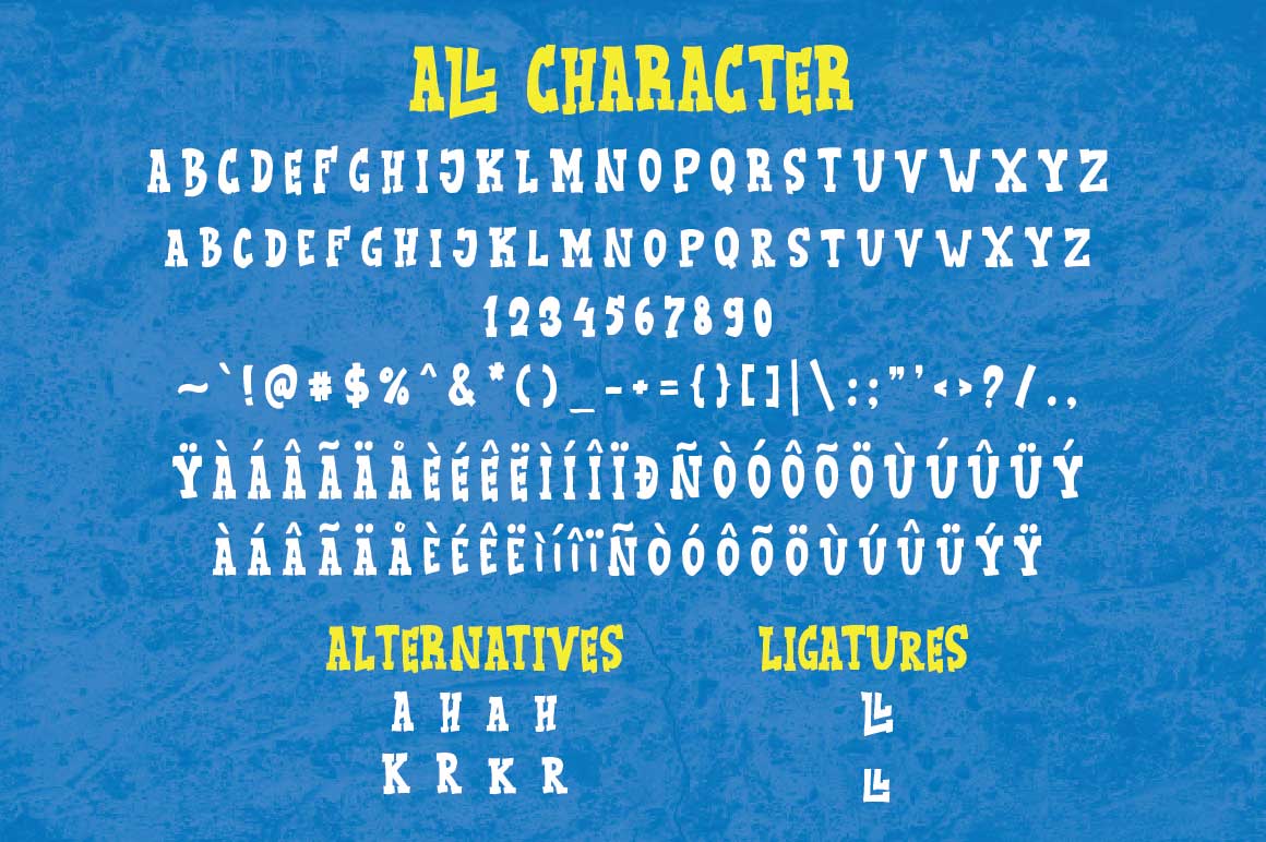 KidBull Font PNG with transparent background - Preview 3