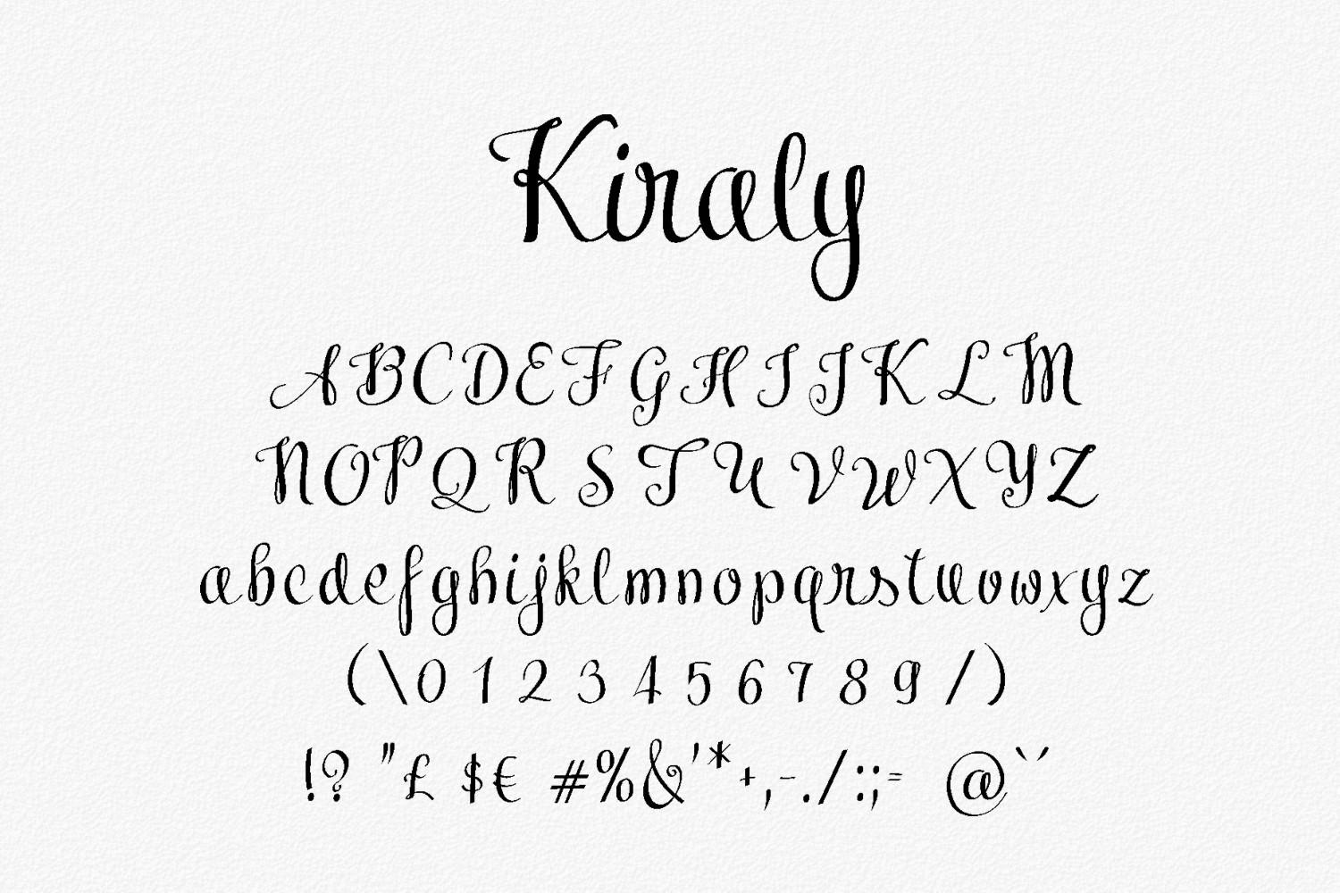 Kiraly Font PNG with transparent background - Preview 1
