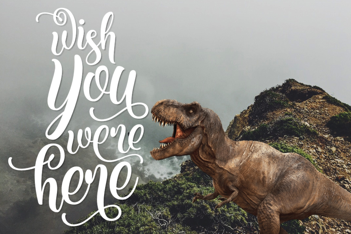 Kite Script Font PNG with transparent background - Preview 2