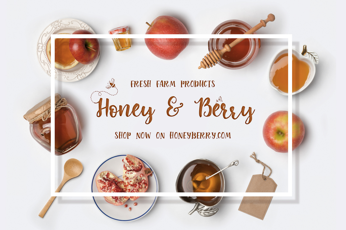 Little Bee Duo Font PNG with transparent background - Preview 3