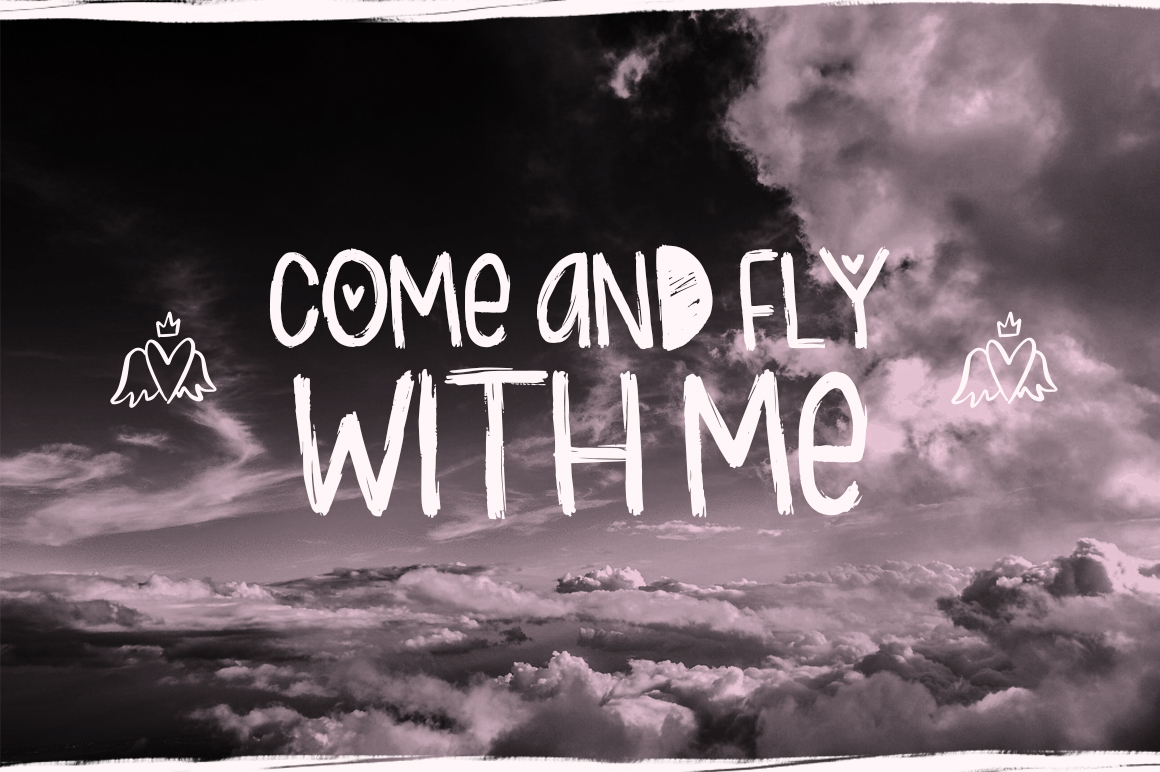 Lovely & Cute Font PNG with transparent background - Preview 2