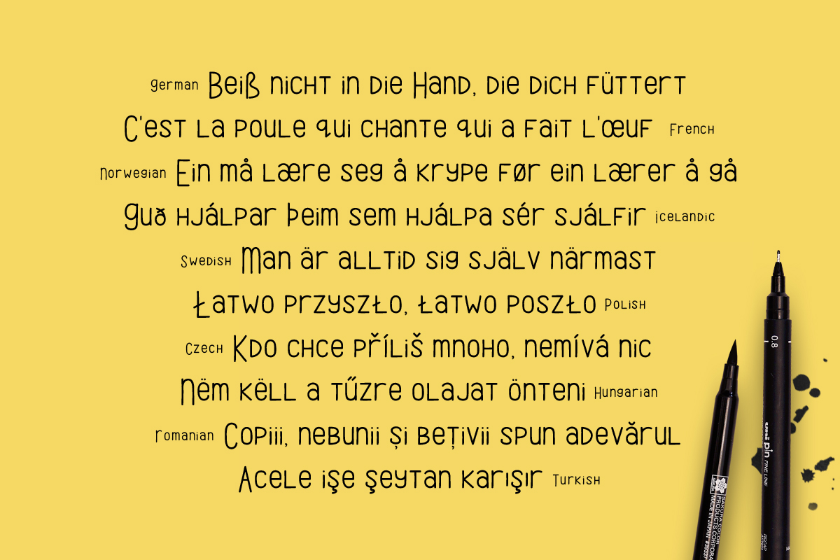 Maely Font PNG with transparent background - Preview 5